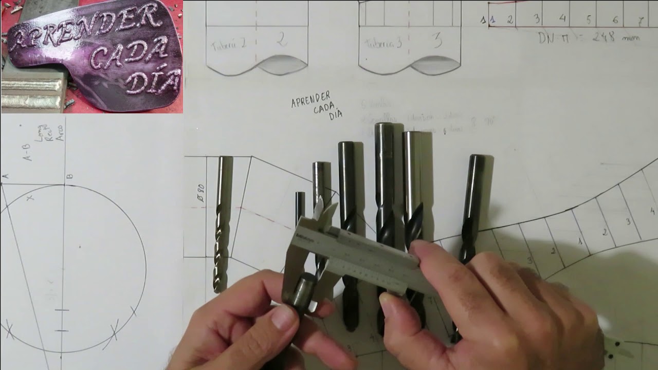 Medidas de brocas para concreto - En pulgadas y MM