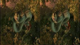 Snake & Monkey FULL 3D SBS Clip for VR Glasses