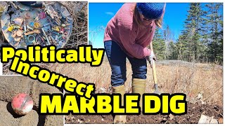 💥 2024 Bottle Digging Dump Digging #24 💥 Vintage Marbles Toys \& Retro Relics Politically Incorrect ©