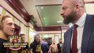 Triple H and William Regal confront Pete Dunne: Exclusive, Jan. 14, 2017