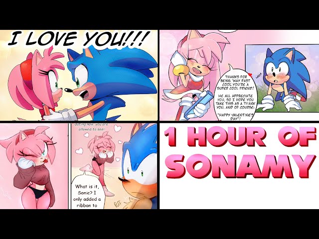ANOTHER HOUR of Sonic x Amy - Sonamy Comic Dub MEGA COMP 