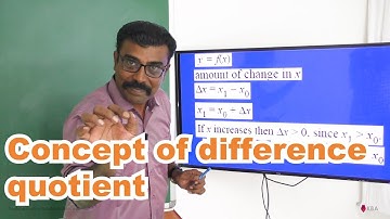 160. Maths | Differential Calculus - Limits and Continuity | Concept of difference quotient