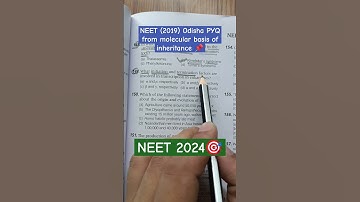 Molecular basis of inheritance NEET important PYQ 📌 || #shorts #neet2024 #motivation #neet #study