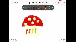 Drawing a colourful mushroom 🍄 🌈 