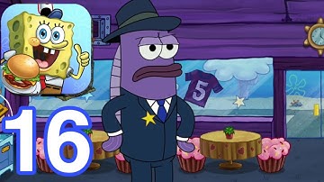 SpongeBob: Krusty Cook-Off - Max LeveI Gameplay Walkthrough part 16 - The Krusty Krab(Android&IOS)