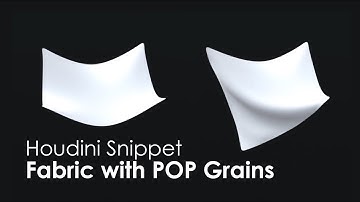 [Houdini Snippet] Fabric Simulation with POP Grains