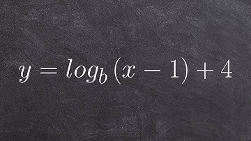 Graphing a logarithm with horizontal and vertical shift