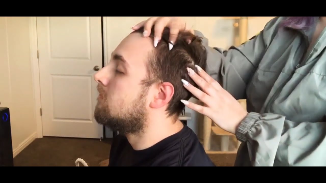 AMAZING Tingly Head Massage with Long Nails ASMR