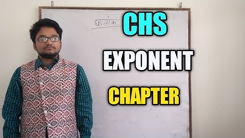 CHS CLASS 9 : EXPONENT CHAPTER 3 ENTRANCE  EXAM