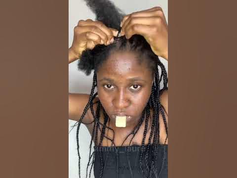  DIY Fulani braids freestyle tutorial on myself FT. Darling # ...