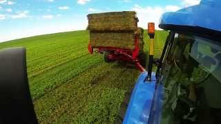 Wrapping Silage Bales in Northwestern Minnesota