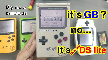 😍I Turned A Nintendo DS Lite Into A Gameboy(NDSL to GB)