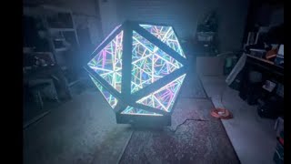 Infinity Mirror Icosahedron DIY Tutorial How To Make Your Own - Sacred Geometry Tesseract Hypercube