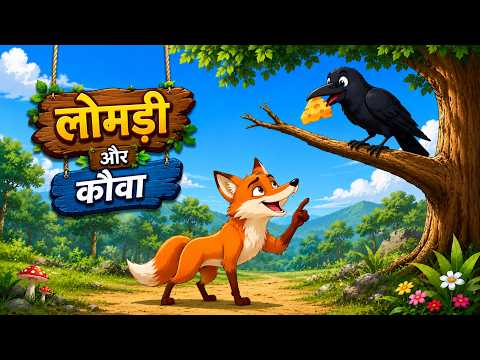 लोमड़ी और कौआ | Fox and Crow | kids | Story in Hindi | Moral Stories For kids