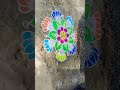 🌸 Easy Rangoli Ideas for Home Entrance | Beautiful Kolam Design ✨ #Shorts