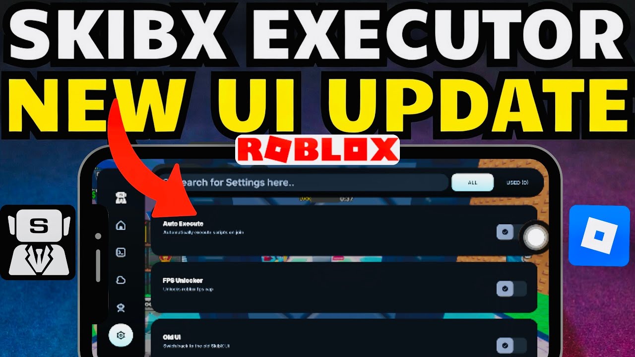 Обновление SKIBX Executor Mobile | Новый интерфейс + работающий ИИ [БЕЗ КЛЮЧА] Лучший Roblox Exec...