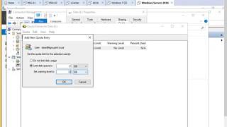 How to Setup User Quota on server 2016 speak Khmer