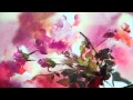 Watercolor-Rhythm of flowers no.1 by Phatcharaphan Chanthep