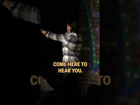 Shutting down a heckler…