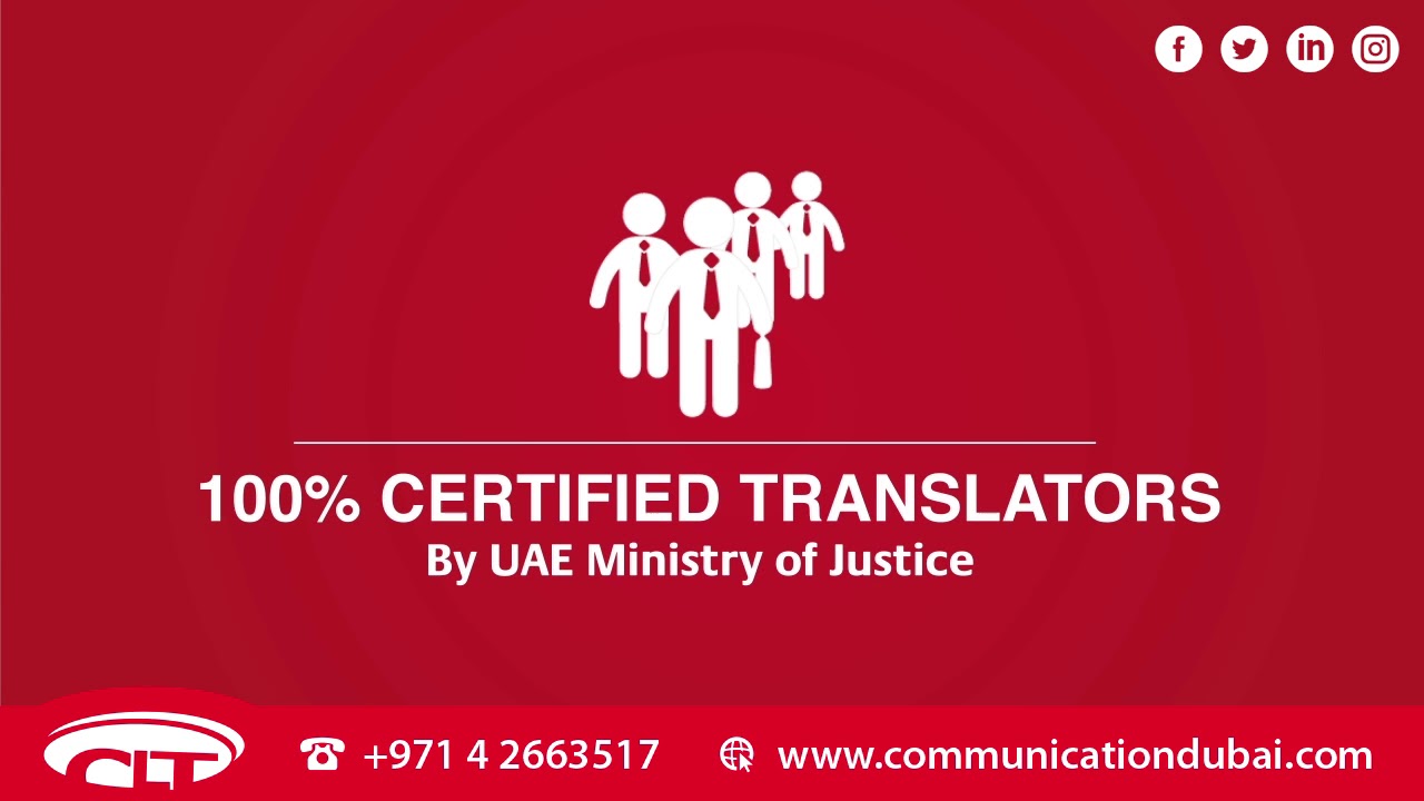 Translation Services Dubai I Translation Centre in Dubai I Certified