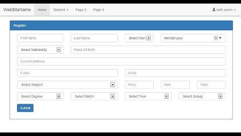 create project laravel 5.2 path 2 - design form