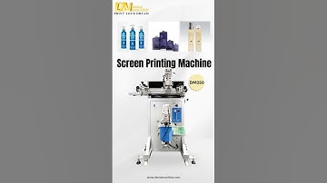 DEMA Silk Screen Printing Machine for Plastic Foam Box Lids | Elevate Your Brand  #packagingmachine