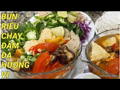 Video BÚN RIÊU CHAY, Cách Nấu KHÔNG CẦN NẤU NƯỚC ĐẬU NÀNH... - youtube