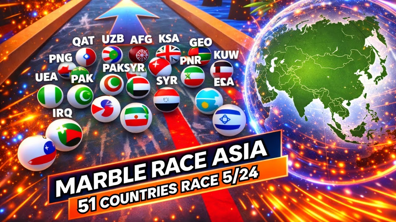 F1 Marble Race 🌏 ASIA S3: Race 5/24 Podium Fight ASMR