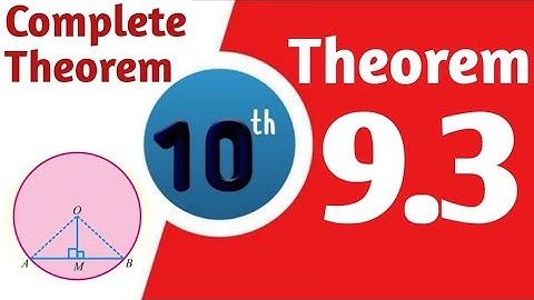 10 class math unit 9 theorem 3 complete || class 10 math theorem 9.3 complete