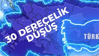 30 DERECE DÜŞÜŞ, FIRTINA, KAR!