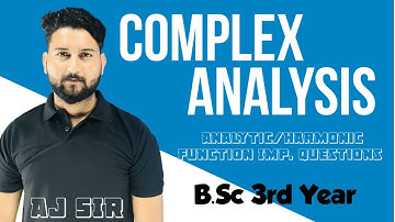 complex analysis B.Sc 3rd year || analytic fuction important questions|| AJ SIR || aj academics