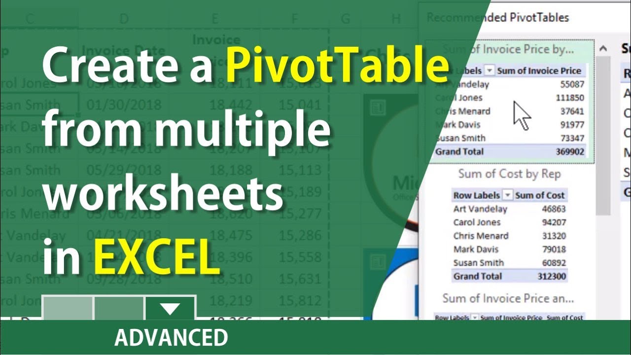 how-to-create-pivot-table-from-multiple-sheets-excel-2017-awesome-home