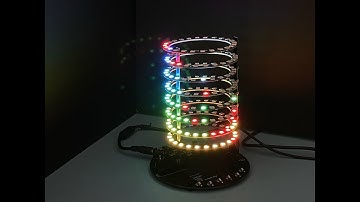 OpenBox WS2812 RGB Cylinder , Part 1/2 ,  Demo Show of Larry.ya