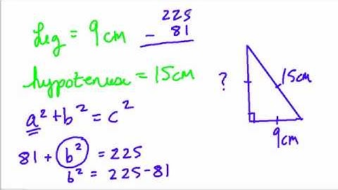 How to find the leg of a triangle