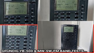 GRUNDIG YB-500 FM-MW-SW BAND TESTS...