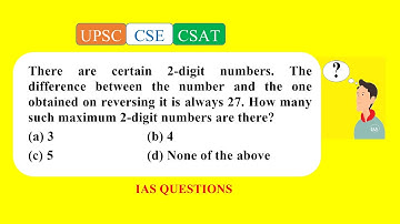 Civil Service 2017_Qn A79, There are certain 2-digit numbers. The difference between the number and.