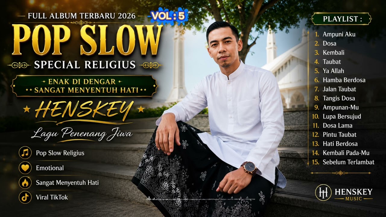 FULL ALBUM POP SLOW SPECIAL RELIGIUS TERBARU 2026 VOL. 5 | | VIRAL TIKTOK | HENSKEY MUSIC #fullalbum
