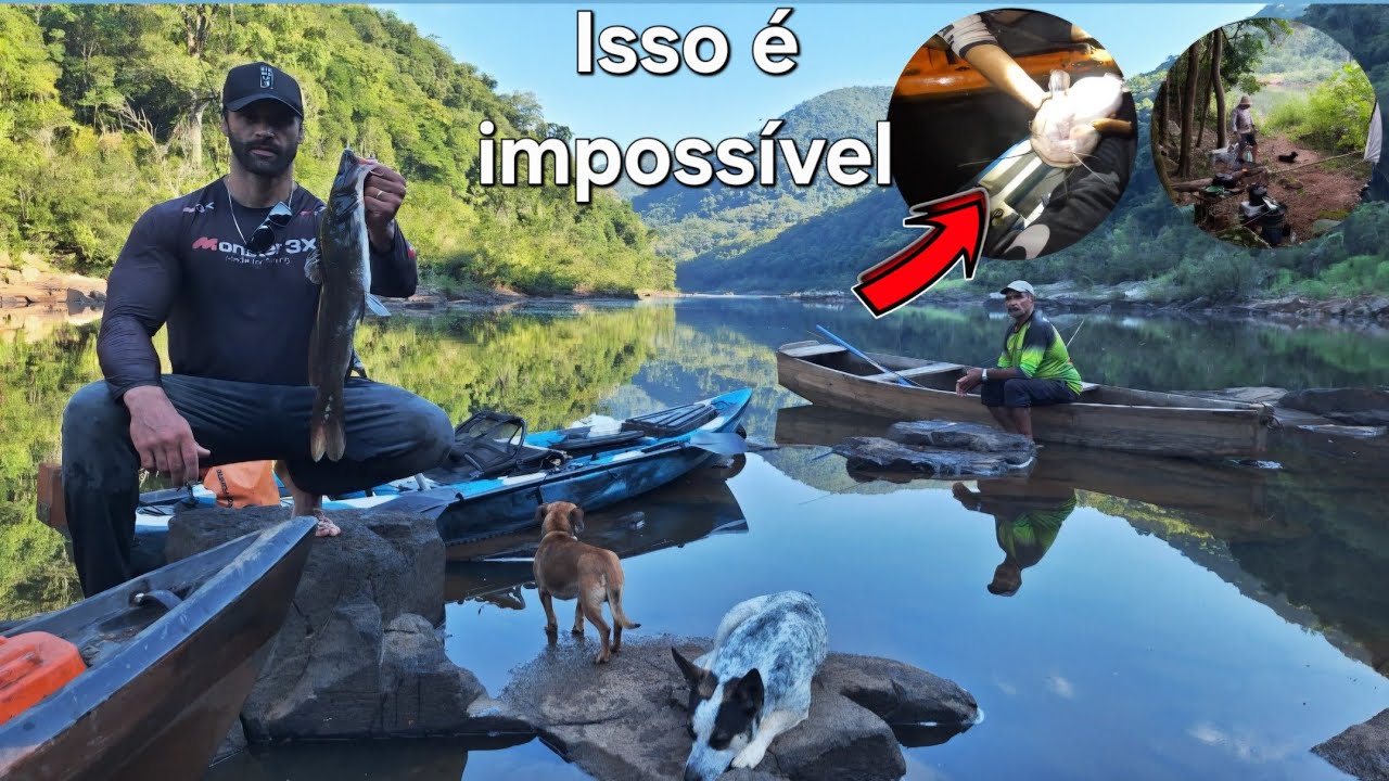VOCÊ NÃO VAI ACREDITAR COMO PEGAMOS ESSE JUNDIÁ! Acampamos no POÇÃO, GALHO Da ESPERA BEBEU Água!