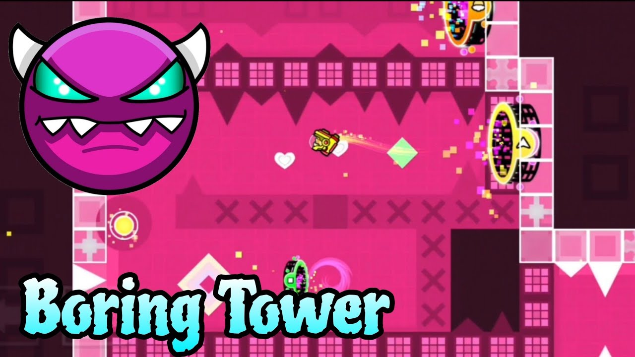 Boring Tower by Yaddasher 100% (Platformer Medium Demon) - Geometry Dash 2.2