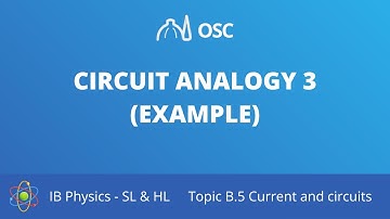 Circuit analogy 3 (example) [IB Physics SL/HL]