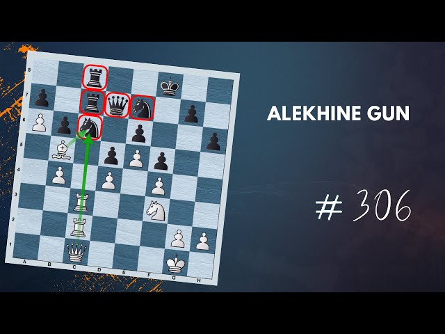 Alekhine Shows How to Use the Alekhine Gun - Daily Lesson with a GM 306 