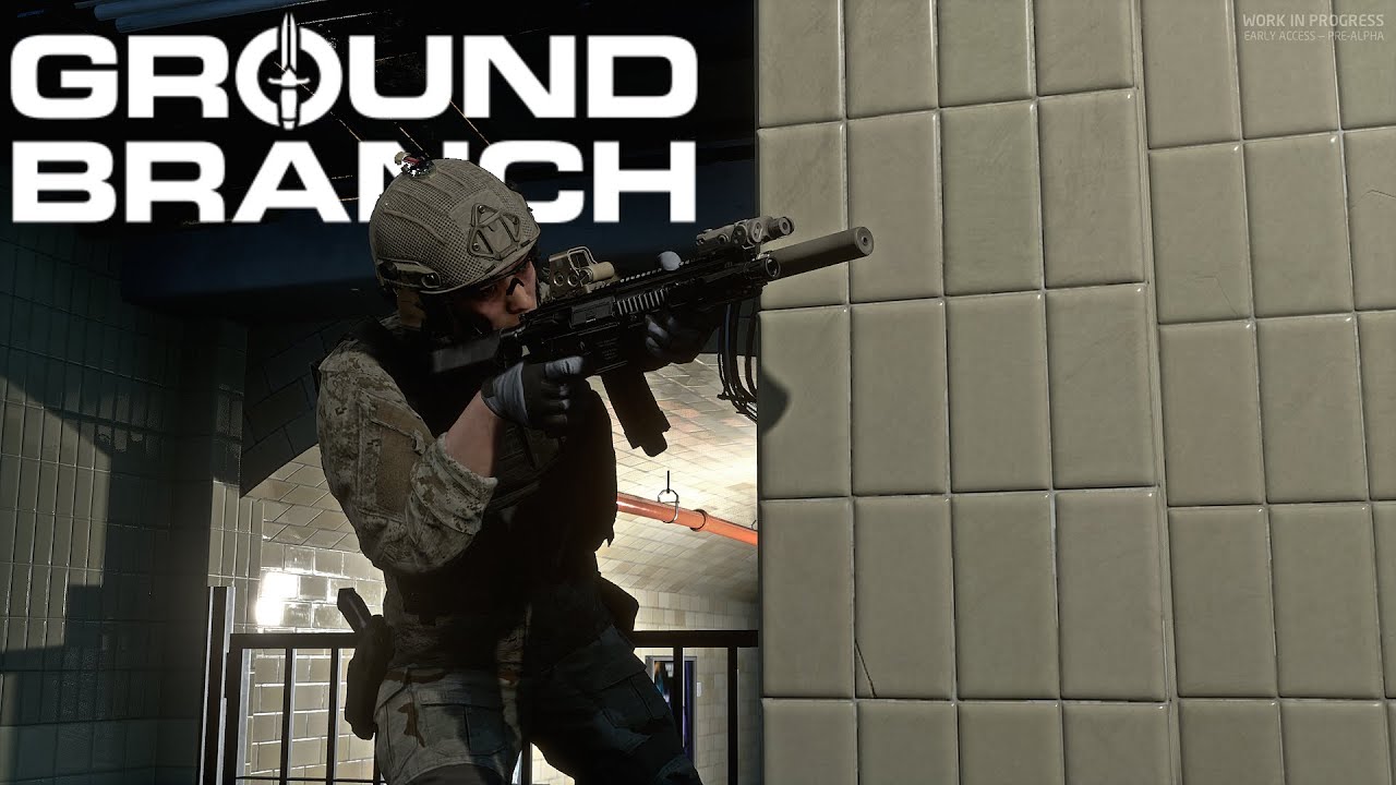 GROUND BRANCH: SOLO SUBWAY GAMEPLAY (HK-416 - NO COMMENTARY - NO HUD)