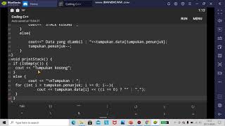 Penjelasan Stack Dalam Program C++