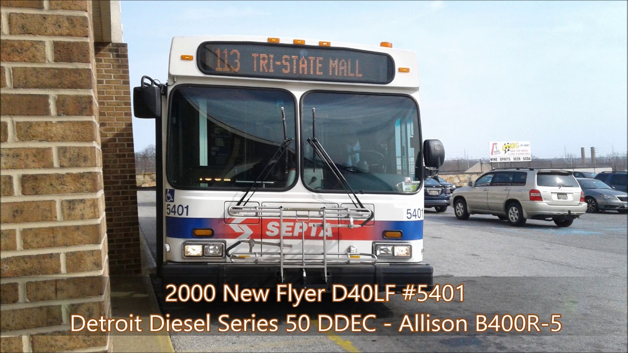 RETIRED] SEPTA Route 113: 2000 New Flyer D40LF #5401 Pt 2/2 - YouTube