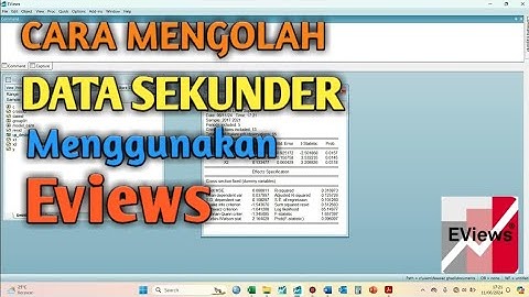Cara Mengolah Data Sekunder Menggunakan Eviews || Lengkap ‼️