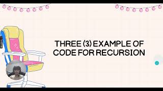 Computer Programming 1 - Recursion