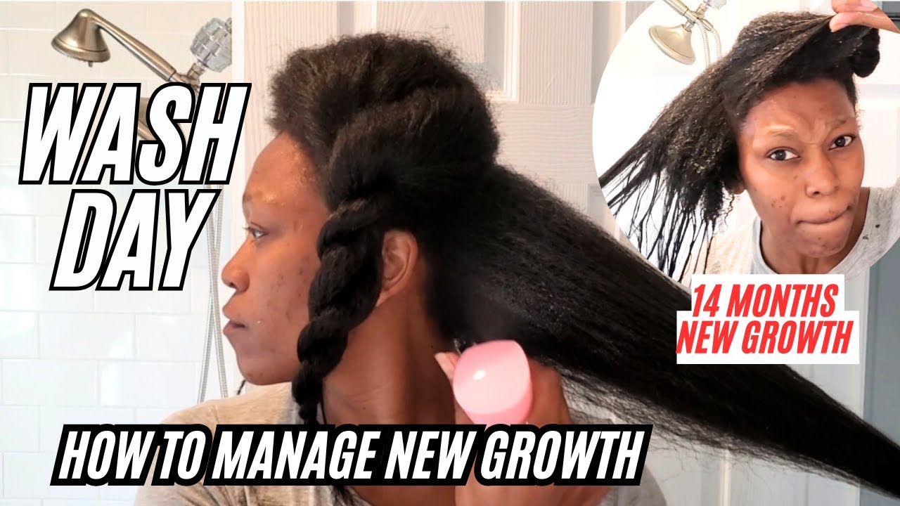 14 Months New Growth Wash Day Routine + How I Did It Hair Growth Tips