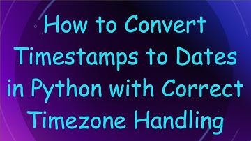 How to Convert Timestamps to Dates in Python with Correct Timezone Handling