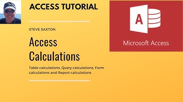 Calculations in Microsoft Access, table, form, query and report calculations