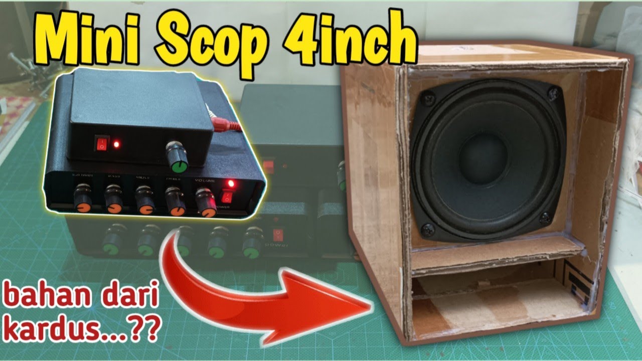 Cek sound mini scoop 4 inch versi kardus || kok suaranya seperti ini ya...???